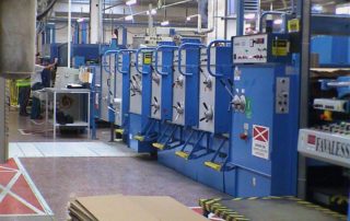 Linea per la produzione di scatole di cartone ondulato Linea per la produzione di scatole di cartone ondulato